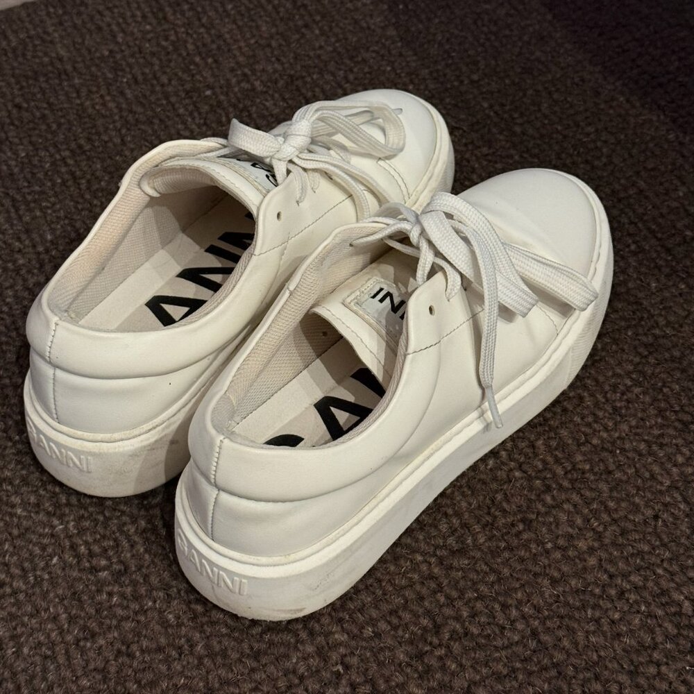 GANNI White Sporty Mix Cupsole Sneakers – EU 37 / US 6